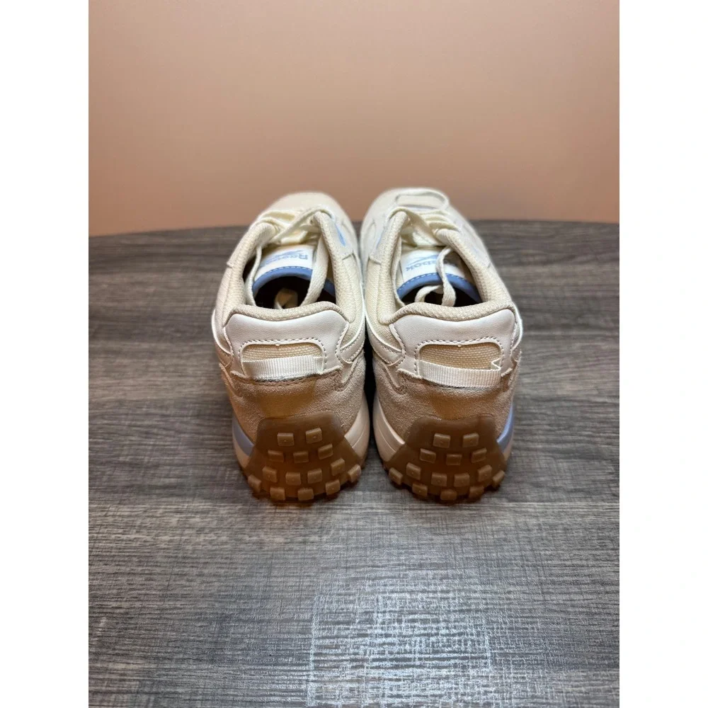 Reebok Classic Legacy Sneakers Chalk White Light Blue Gum Sole Lifestyle Shoes - Picture 3 of 5